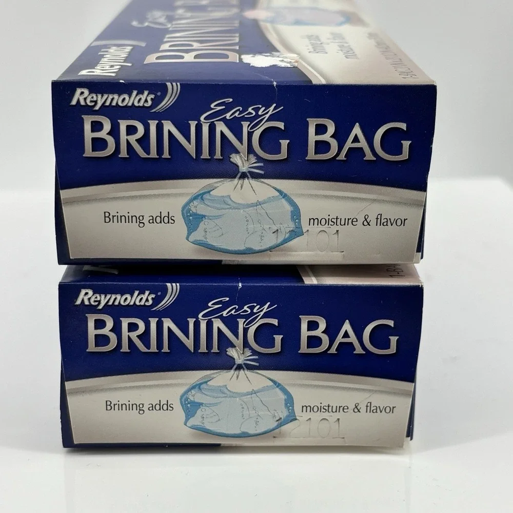 2 Reynolds Easy Brining Bags 8-24 lbs‎ (21x23.5